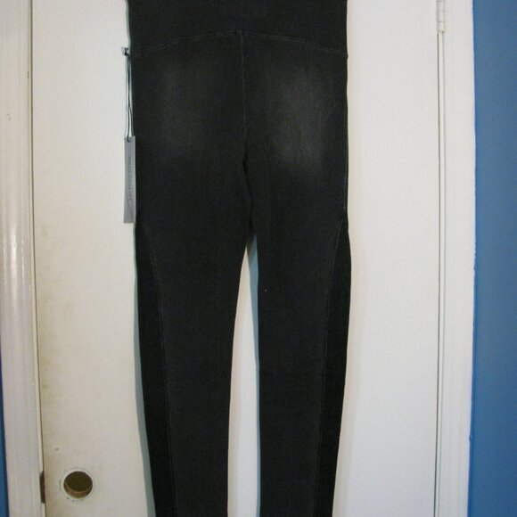 DG2 Diane Gilman Jegging Medium NWT Gray with Black Insets Stretch Skinny Ankle - Picture 6 of 6